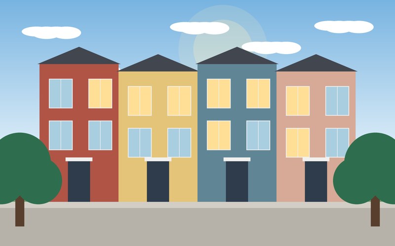 Colourful Townhouse on Mill Row